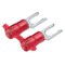 Panduit Fork Terminal, #8 Stud Size, 18 AWG, 600 V, Nylon Insulated, Red, Crimp Termination Only, 3000 PK PN18-8LF-3K - alternate 2